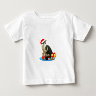 T-shirt Pour Bébé chat tigré de Noël et joli petit ange