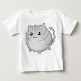 T-shirt Pour Bébé Chat tigré gris mignon de minou de Kawaii