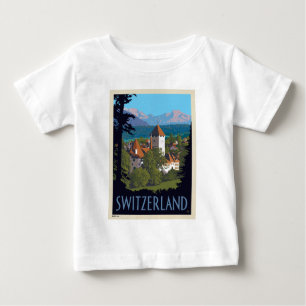 T-shirt Pour Bébé Château de Chillon   Suisse