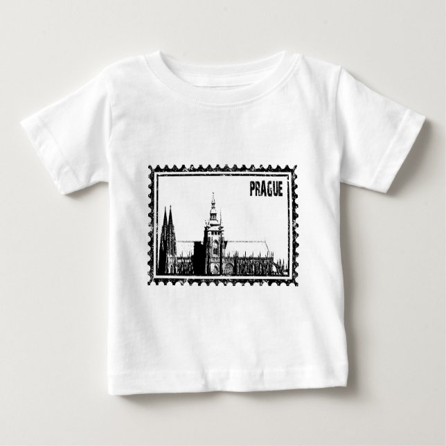 T-shirt Pour Bébé Château de Prague (Devant)