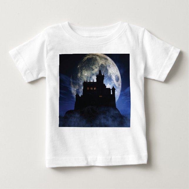 T-shirt Pour Bébé Château d'Imaginaire la nuit (Devant)