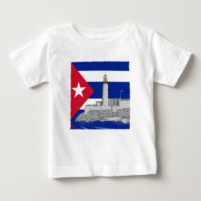 T-shirt Pour Bébé Château Morro à La Havane (Devant)