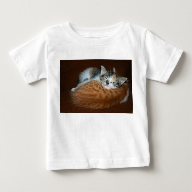 T-shirt Pour Bébé Chatons doux dorés (Devant)