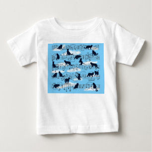 T-shirt Pour Bébé chatons musicaux