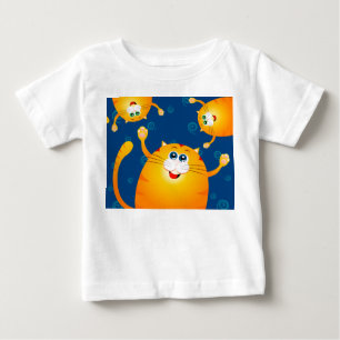 T-shirt Pour Bébé Chats amusants, t-shirt bébé