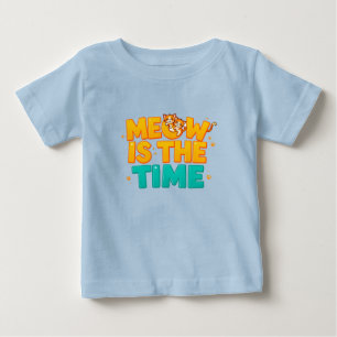 T-shirt Pour Bébé Chats de dessin animé mignons avec texte amusant