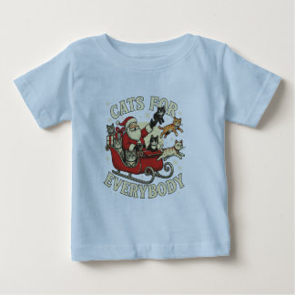 T-shirt Pour Bébé Chats de Noël