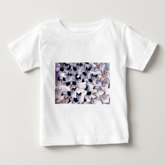 T-shirt Pour Bébé chats déplaisants (Devant)