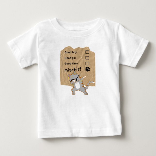 T-shirt Pour Bébé Chats malicieux (Devant)