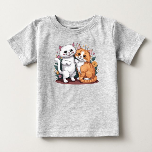 T-shirt Pour Bébé Chats perses (Devant)