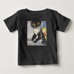 T-shirt Pour Bébé chatte à tête molle