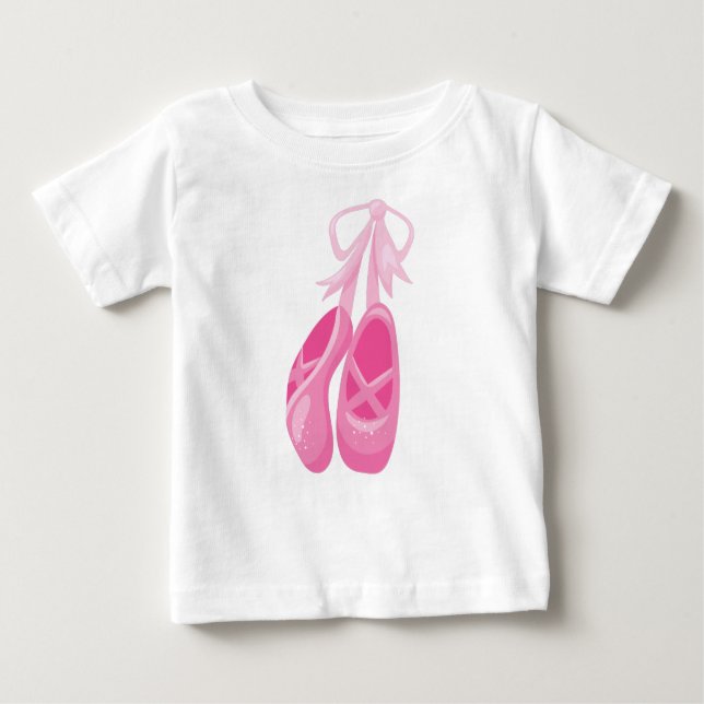T-shirt Pour Bébé Chaussures De Ballet, Chaussons De Ballet, Danse D (Devant)