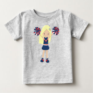 T-shirt Pour Bébé Cheerleaders, Cheerled, Mignonne fille, Cheveux bl