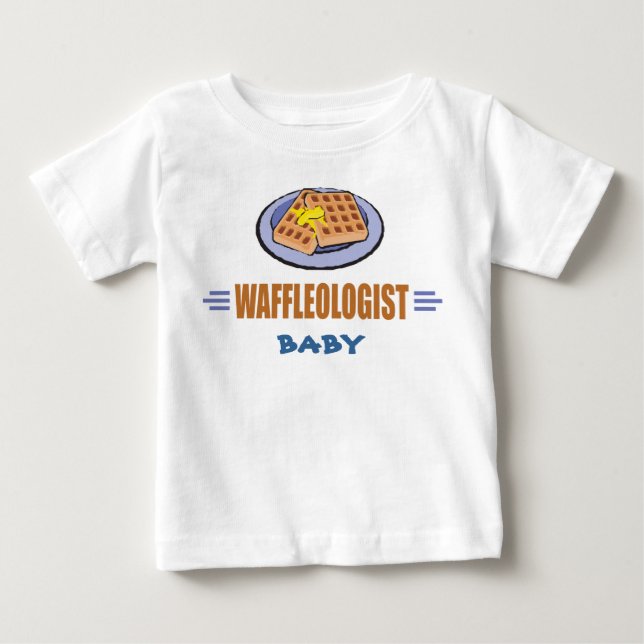 T-shirt Pour Bébé Chef gaufre humoristique (Devant)