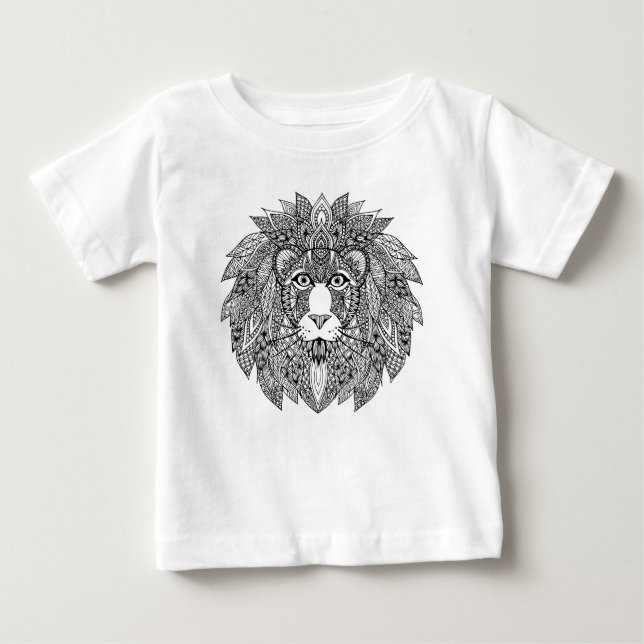 T-shirt Pour Bébé Chef inspiré 4 de lion (Devant)