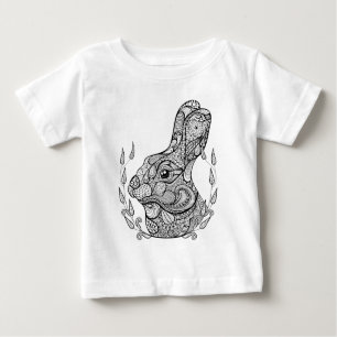 T-shirt Pour Bébé Chef inspiré de lapin en guirlande