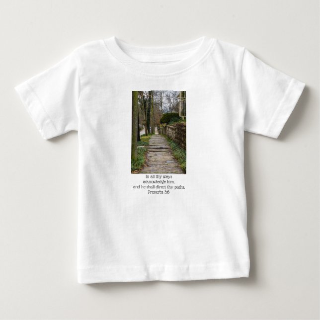 T-shirt Pour Bébé Chemin inégal (Devant)