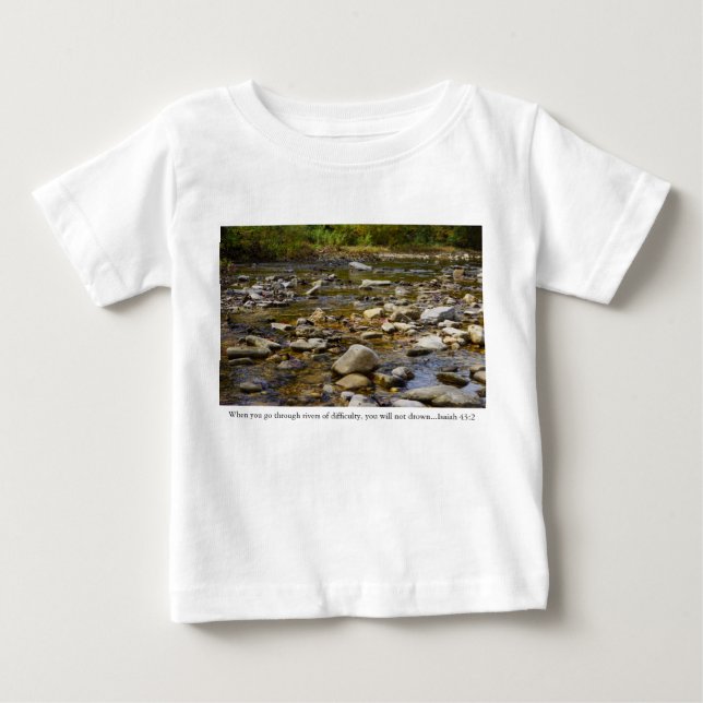 T-shirt Pour Bébé Chemin rocheux (Devant)