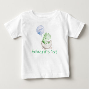 T-shirt Pour Bébé Chemise 1er anniversaire Garçon Dinosaure