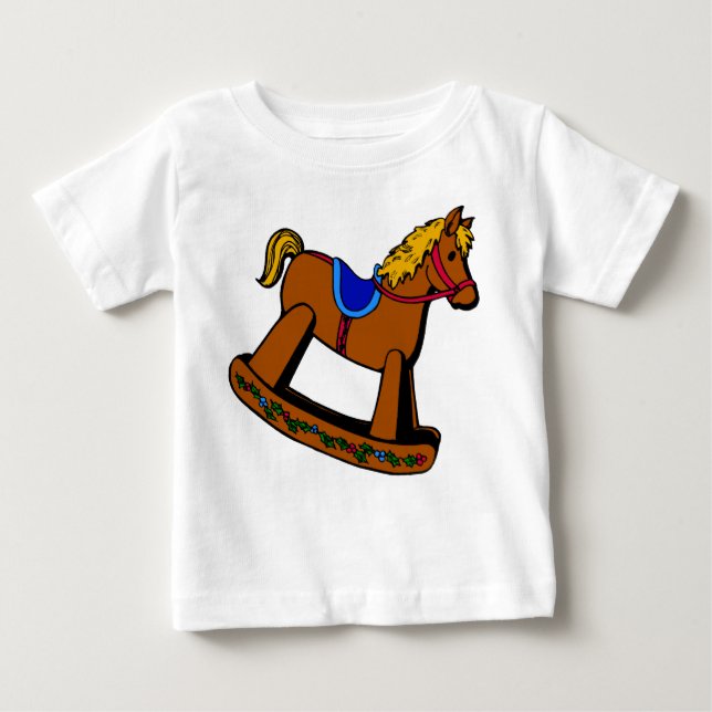 T-shirt Pour Bébé Chemise à cheval à rochers (Devant)