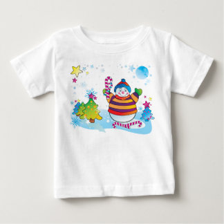 T-shirt Pour Bébé Chemise à manches longues Snowman pour enfants