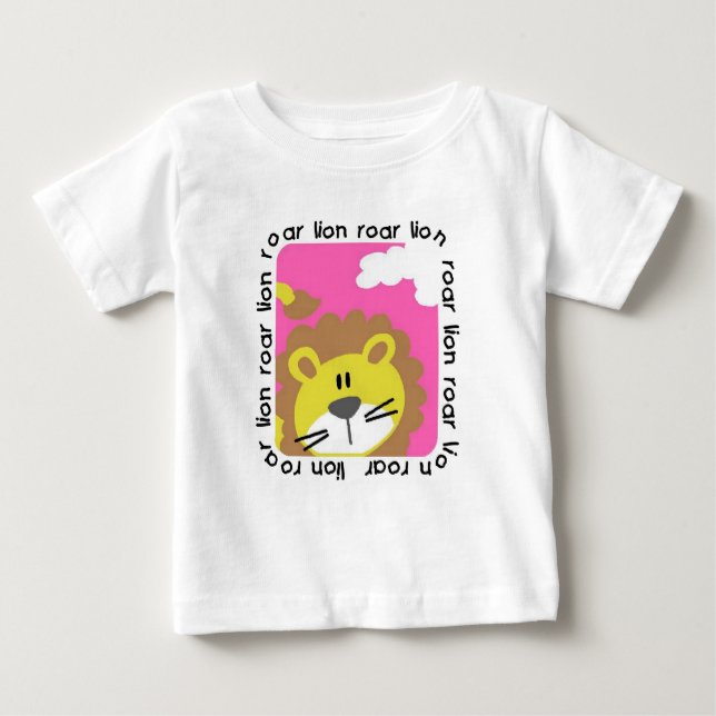 T-shirt Pour Bébé Chemise à volants pour tout-petit rugissement de l (Devant)