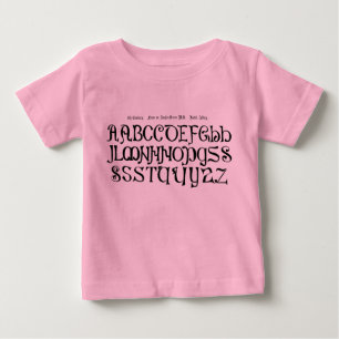 T-shirt Pour Bébé Chemise Alphabet pour enfant