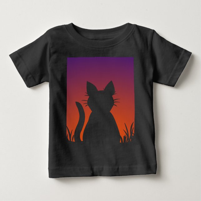 T-shirt Pour Bébé Chemise Amoureux des chats de l'enfant Amoureux de (Devant)