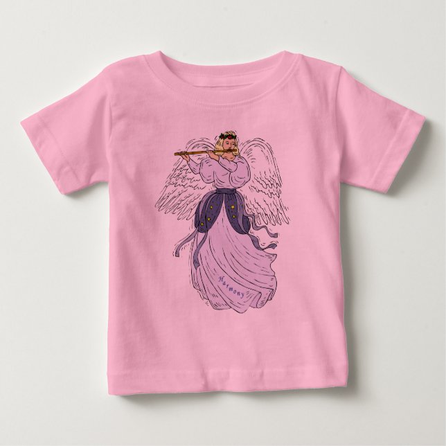 T-shirt Pour Bébé Chemise Ange De L'Harmonie (Devant)