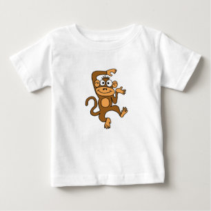 T-shirt Pour Bébé Chemise AVANT JÉSUS CHRIST heureuse de singe de