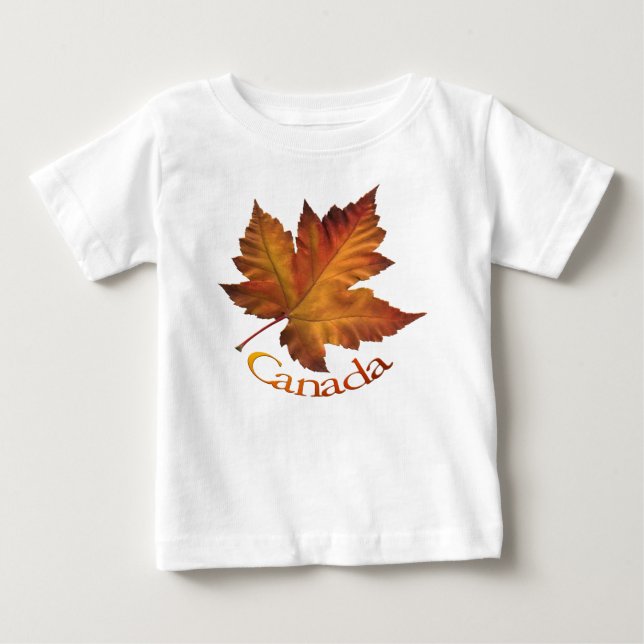 T-shirt Pour Bébé Chemise bébé canadienne Persoanlisée Chemise souve (Devant)