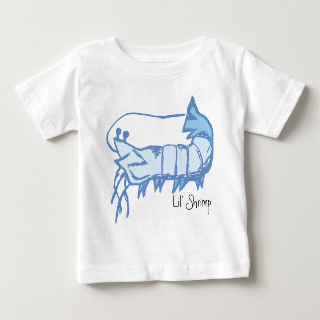 T-shirt Pour Bébé Chemise bébé crevette Lil' (Devant)