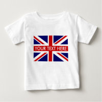 Chemise bébé du drapeau Union Jack anglais