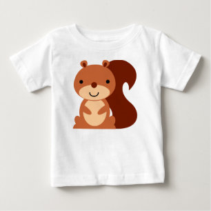 T-shirt Pour Bébé Chemise bébé mignonne écureuil