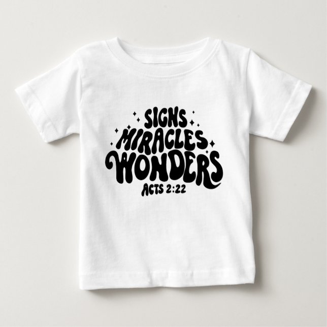 T-shirt Pour Bébé Chemise bébé Miracle (Devant)