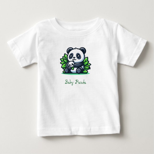 T-shirt Pour Bébé Chemise bébé Panda (Devant)