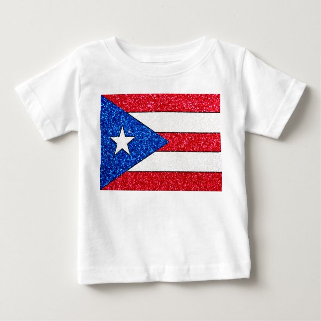 T-shirt Pour Bébé Chemise bébé parties scintillant Porto Rico (Devant)
