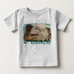 T-shirt Pour Bébé Chemise bébé peinte Mt. Rushmore