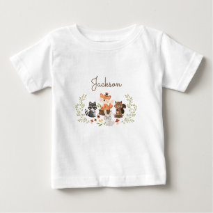 T-shirt Pour Bébé Chemise bébé personnalisée pour animaux en bois