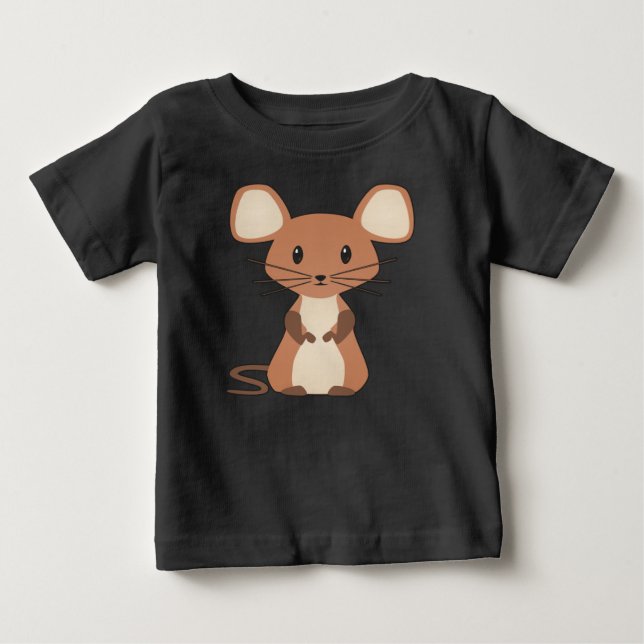 T-shirt Pour Bébé Chemise bébé petite souris (Devant)