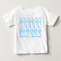Chemise bébé Tourbillons Bleus