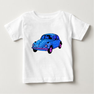 T-shirt Pour Bébé Chemise Bleu Boho Fine Jersey T-Shirt, Blanc