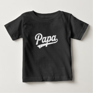 T-shirt Pour Bébé Chemise Bold Papa pour papas Style vintage père
