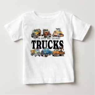T-shirt Pour Bébé Chemise Camions Enfants, Chemise pour Garçons, Cad