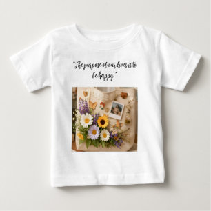 T-shirt Pour Bébé Chemise confortable et ample avec une tendance cor
