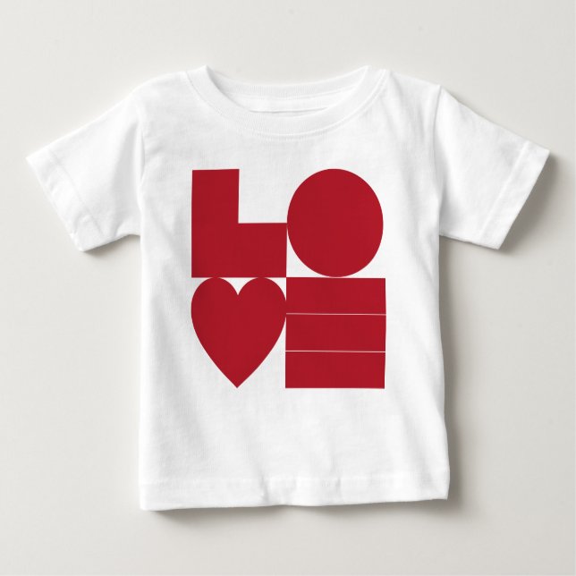 T-shirt Pour Bébé Chemise d'amour graphique (Devant)