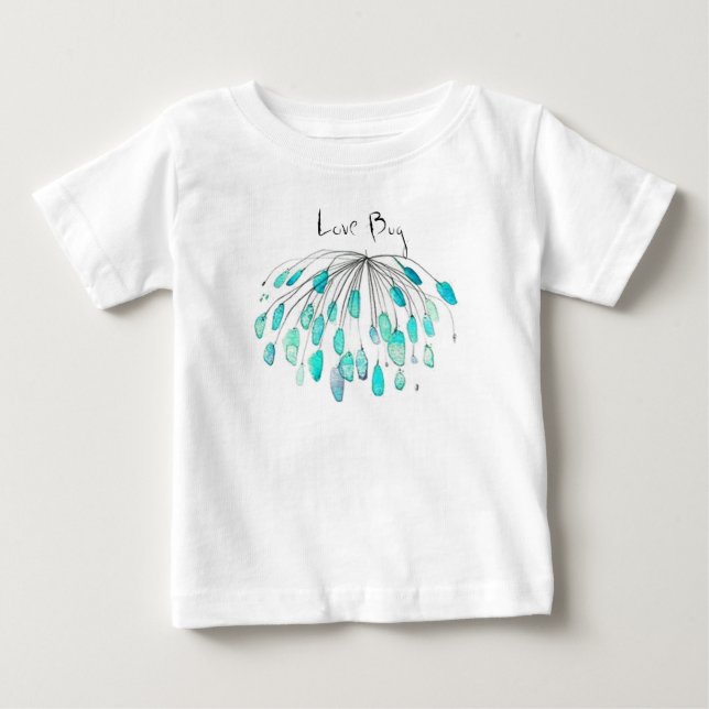 T-shirt Pour Bébé Chemise Dandelion Love Bug (Devant)