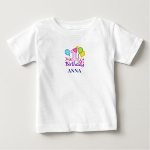 T-shirt Pour Bébé Chemise d'anniversaire 1er anniversaire