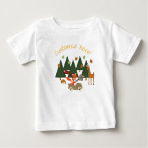 Chemise d'anniversaire d'animaux de forêt de