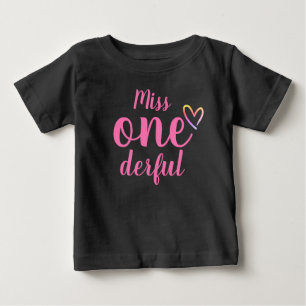 T-shirt Pour Bébé Chemise d'anniversaire de bébés de Mlle Onederfu